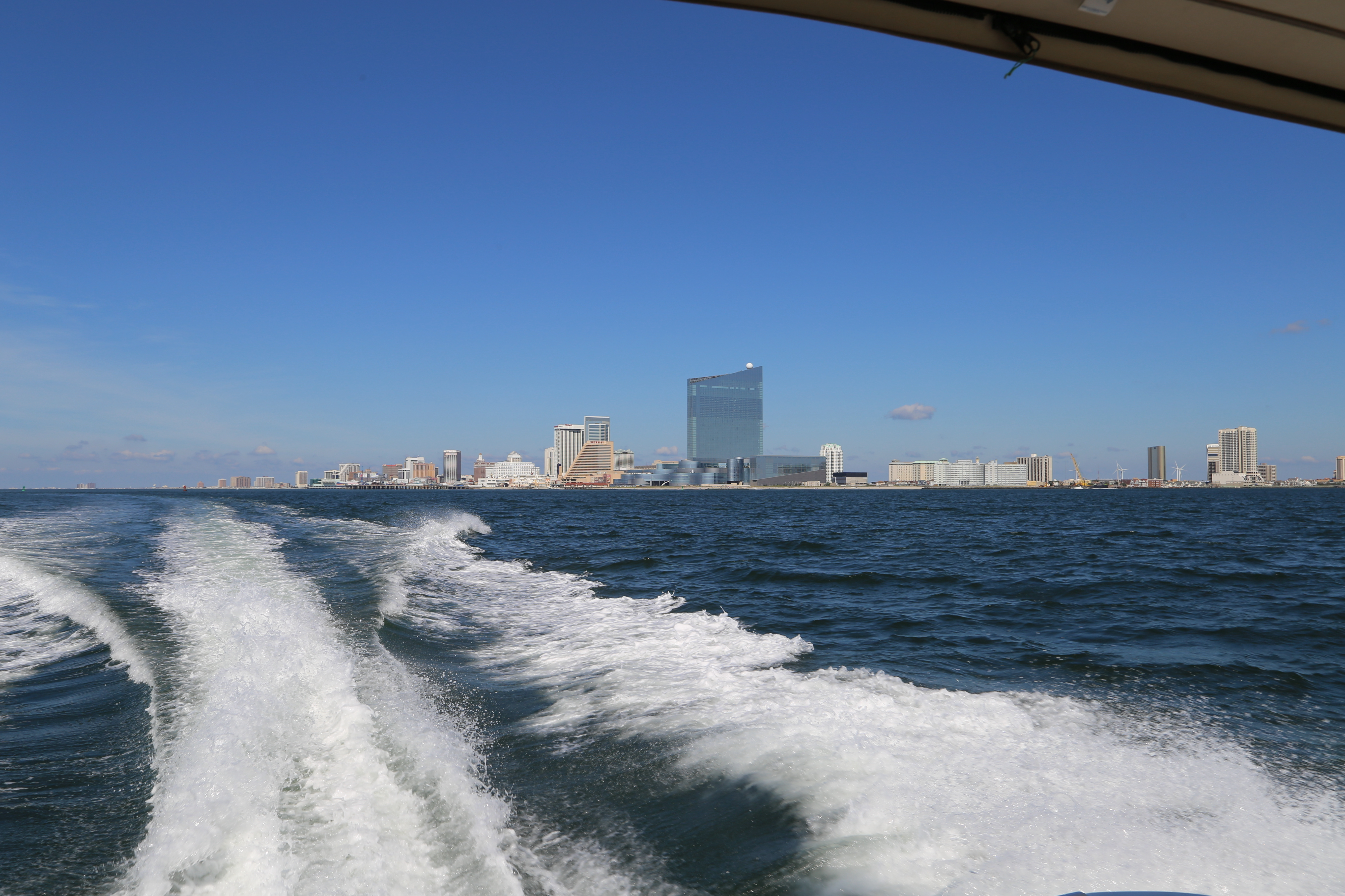 Leaving Atlantic City via the Atlantic Ocean from the Abescon Inlet.