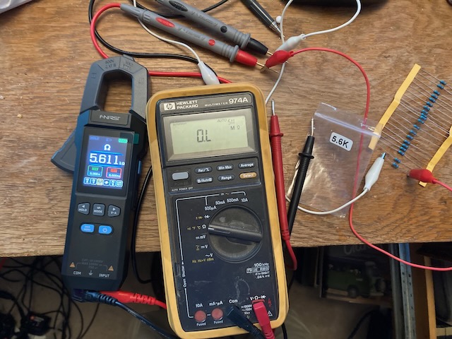 5.6KΩ resistor check. 5.611KΩ on the DMC-100