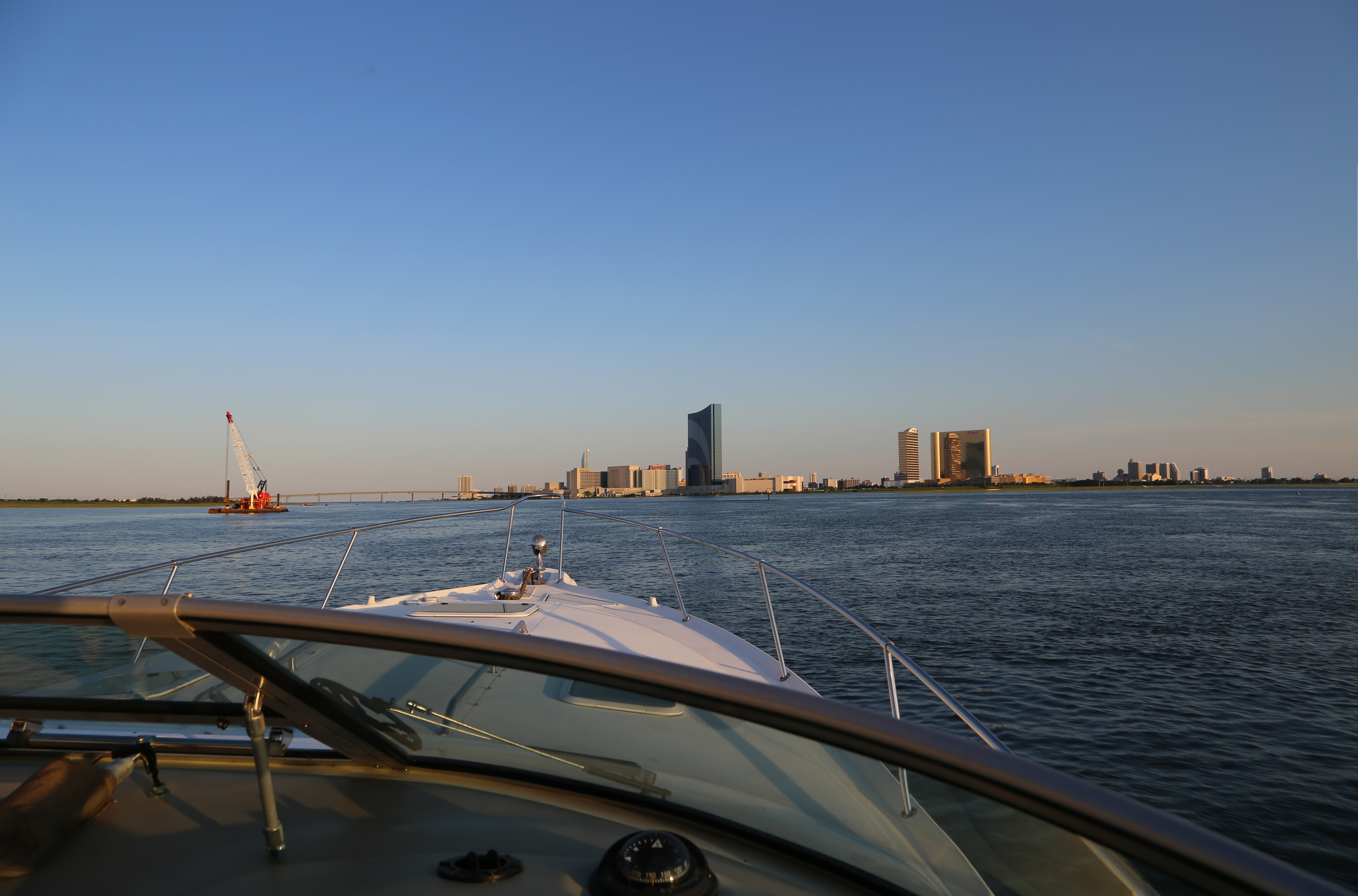 Heading into Atlantic City, from the ICW (Intracoastal Waterway)